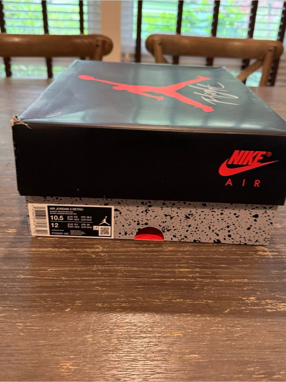 Jordan Men’s White and Gray Athletic Shoes with Red Jumpman